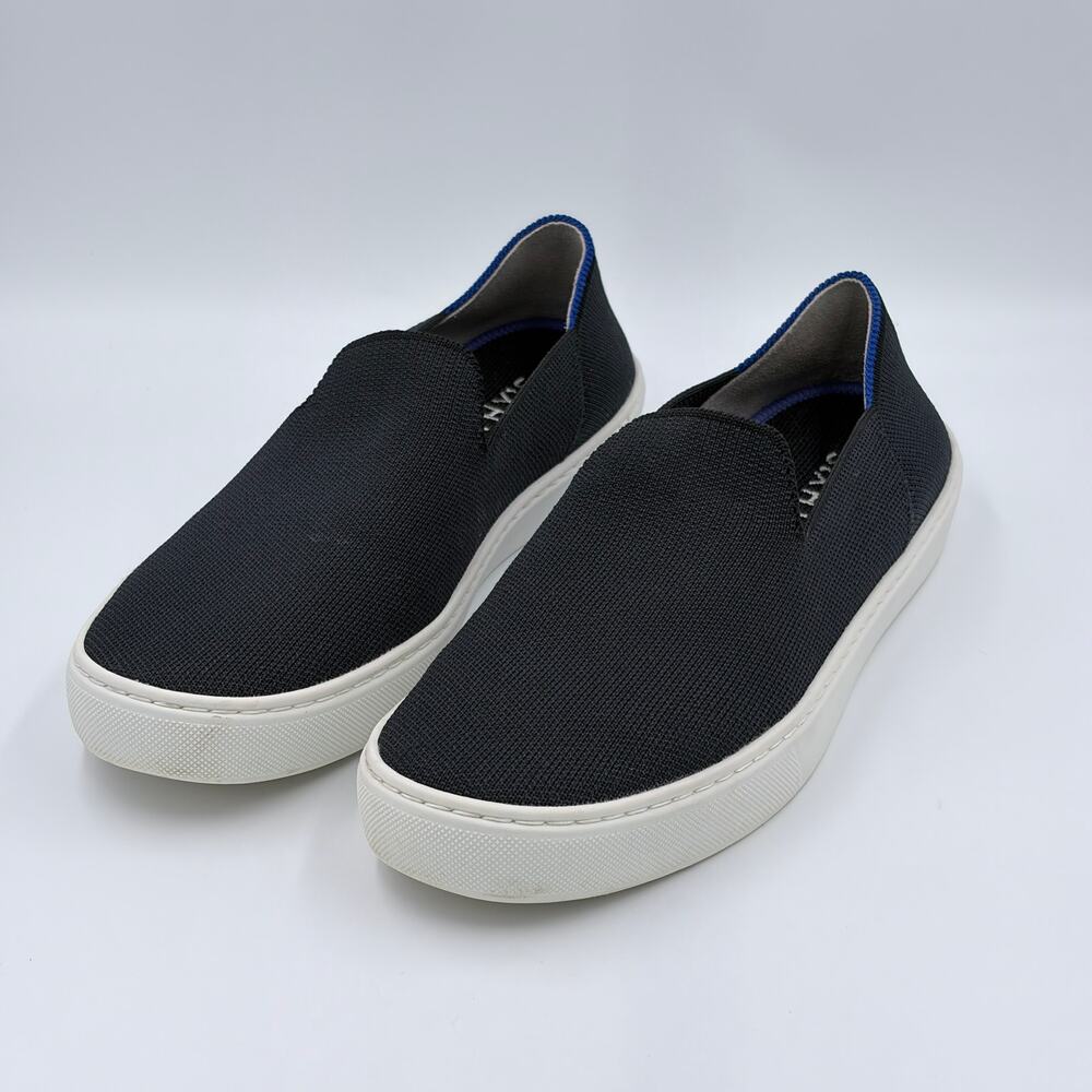 Rothy's The Original Slip On Sneakers Black sz 8